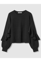 【アナイ/ANAYI】のカスケードスリーブ プルオーバー 人気、トレンドファッション・服の通販 founy(ファニー) ファッション Fashion レディースファッション Fashion for Women トップス・カットソー Cut & Sew Tops ニット Knit Tops & Sweaters カジュアルプルオーバー・ニットトップス Pullovers & Knit Tops / Casual Pullovers コンパクト Compact, Small Size スリーブ Sleeve, Long Sleeve / Short Sleeve ドロップ Drop Shoulder, Dropped Style バランス Balance, Style Balance フリル Frill, Ruffle ボトム Bottoms, Lower Wear ワイド Wide, Wide Fit エレガント 上品 Elegant 新作・新入荷 New Arrivals / New In thumbnail ブラック|ID: prp329100004658538 ipo3291000000033715808