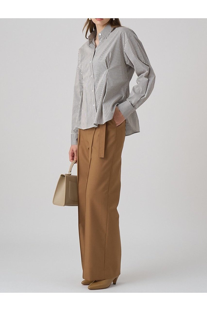 【アナイ/ANAYI】のタイプライターレースアップ ブラウス 人気、トレンドファッション・服の通販 founy(ファニー) 　ファッション　Fashion　レディースファッション　Fashion for Women　トップス・カットソー　Cut & Sew Tops　シャツ・ブラウス・オフィスカジュアル　Elegant Blouses & Button-Ups　おすすめ　Recommended / Our Picks　シェイプ　Shape, Slim Fit　ストライプ　Stripe, Striped Pattern　スリーブ　Sleeve, Long Sleeve / Short Sleeve　フロント　Front, Front Design　ペプラム　Peplum, Flared Hem　レース　Lace, Lace Fabric　ロング　Long, Long-Length　エレガント 上品　Elegant　新作・新入荷　New Arrivals / New In　other-4|ID: prp329100004658540 ipo3291000000033715831
