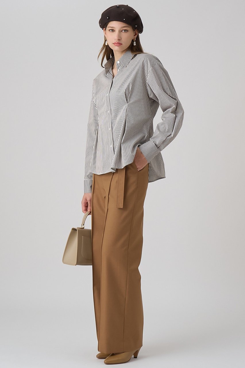 【アナイ/ANAYI】のタイプライターレースアップ ブラウス 人気、トレンドファッション・服の通販 founy(ファニー) ファッション Fashion レディースファッション Fashion for Women トップス・カットソー Cut & Sew Tops シャツ・ブラウス・オフィスカジュアル Elegant Blouses & Button-Ups おすすめ Recommended / Our Picks シェイプ Shape, Slim Fit ストライプ Stripe, Striped Pattern スリーブ Sleeve, Long Sleeve / Short Sleeve フロント Front, Front Design ペプラム Peplum, Flared Hem レース Lace, Lace Fabric ロング Long, Long-Length エレガント 上品 Elegant other-4|ID: prp329100004658540 ipo3291000000035702215