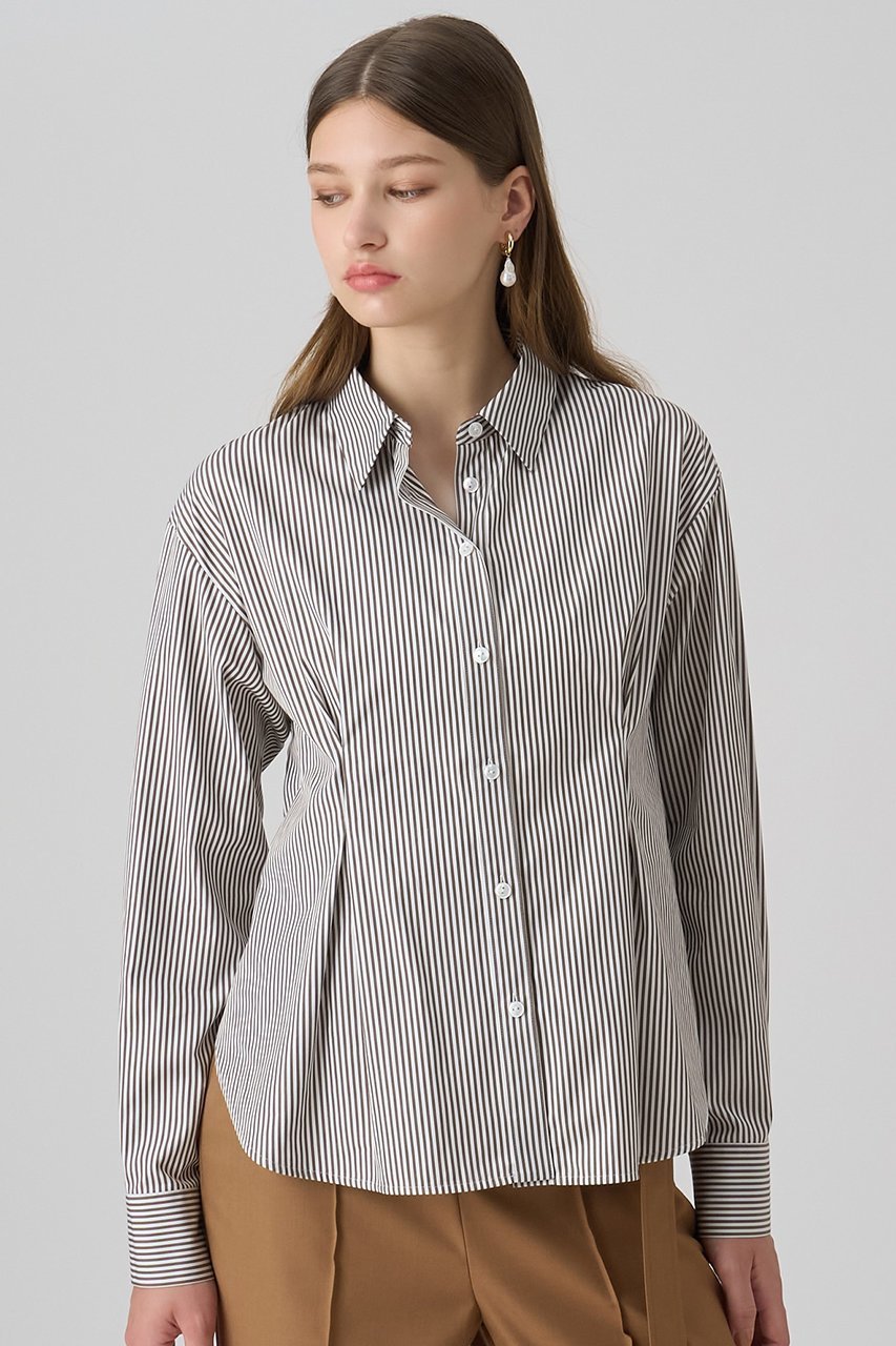 【アナイ/ANAYI】のタイプライターレースアップ ブラウス 人気、トレンドファッション・服の通販 founy(ファニー) ファッション Fashion レディースファッション Fashion for Women トップス・カットソー Cut & Sew Tops シャツ・ブラウス・オフィスカジュアル Elegant Blouses & Button-Ups おすすめ Recommended / Our Picks シェイプ Shape, Slim Fit ストライプ Stripe, Striped Pattern スリーブ Sleeve, Long Sleeve / Short Sleeve フロント Front, Front Design ペプラム Peplum, Flared Hem レース Lace, Lace Fabric ロング Long, Long-Length エレガント 上品 Elegant other-7|ID: prp329100004658540 ipo3291000000035702223