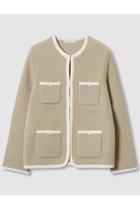 【アナイ/ANAYI】のウールブークレポケットロング カーディガン 人気、トレンドファッション・服の通販 founy(ファニー) ファッション Fashion レディースファッション Fashion for Women トップス・カットソー Cut & Sew Tops ニット Knit Tops & Sweaters カーディガン・羽織り Layered Style Cardigans カーディガン Cardigan, Knitwear ポケット Pocket, Pocket Detail メタル Metal, Metal Parts エレガント 上品 Elegant 今秋 This Fall 定番 Standard, Basic Item 新作・新入荷 New Arrivals / New In thumbnail ベージュ|ID: prp329100004658542 ipo3291000000033715844