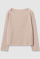 【アナイ/ANAYI】のステップビジューボートネック プルオーバー ベージュ|ID:prp329100004658543