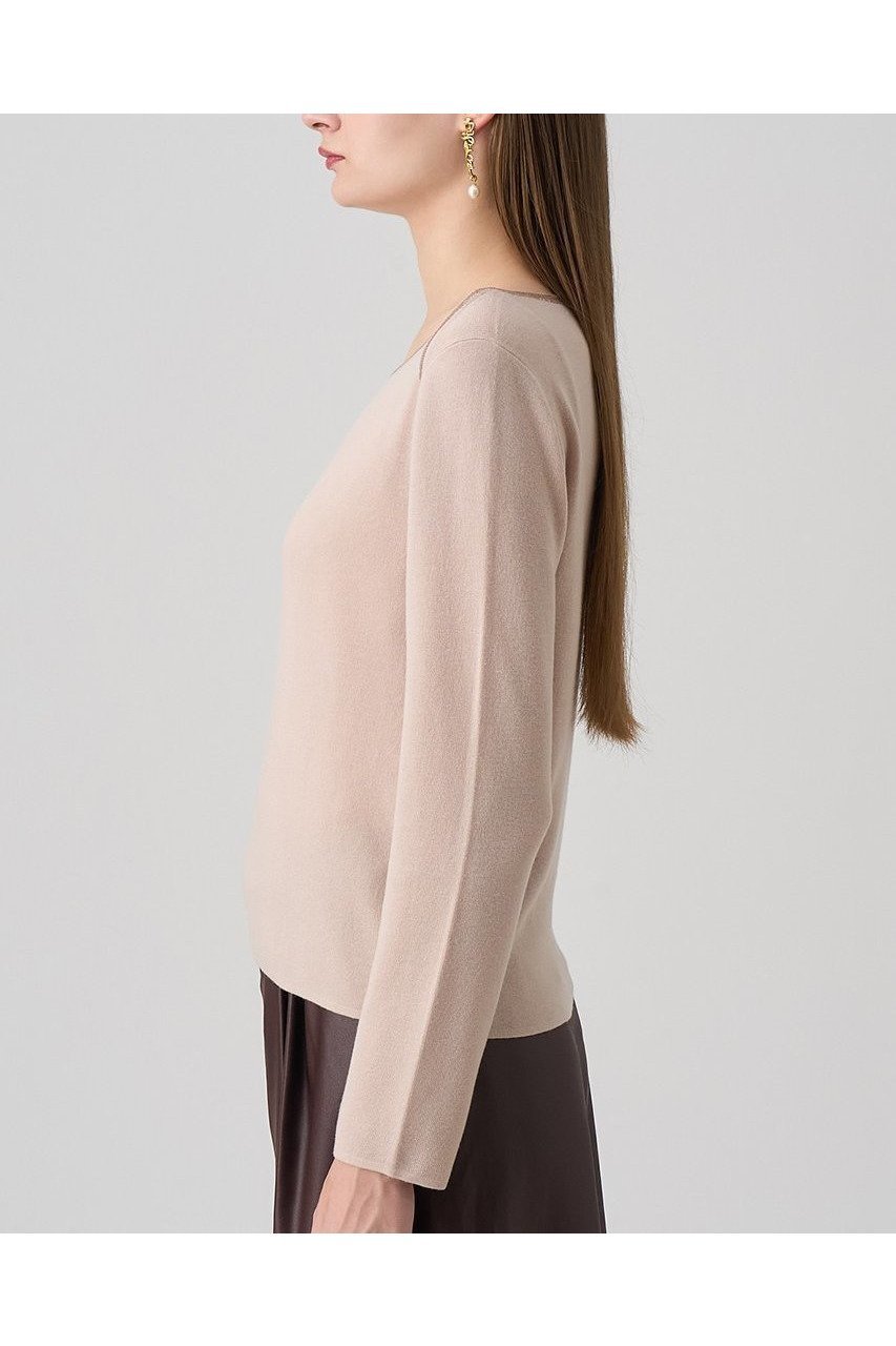 【アナイ/ANAYI】のステップビジューボートネック プルオーバー 人気、トレンドファッション・服の通販 founy(ファニー) 　ファッション　Fashion　レディースファッション　Fashion for Women　トップス・カットソー　Cut & Sew Tops　ニット　Knit Tops & Sweaters　カジュアルプルオーバー・ニットトップス　Pullovers & Knit Tops / Casual Pullovers　おすすめ　Recommended / Our Picks　インナー　Innerwear　ジャケット　Jacket, Outerwear　トレンド　Trend, Trending Now　ビジュー　Bijou, Jewel-like Accent　新作・新入荷　New Arrivals / New In　other-6|ID: prp329100004658543 ipo3291000000033715862