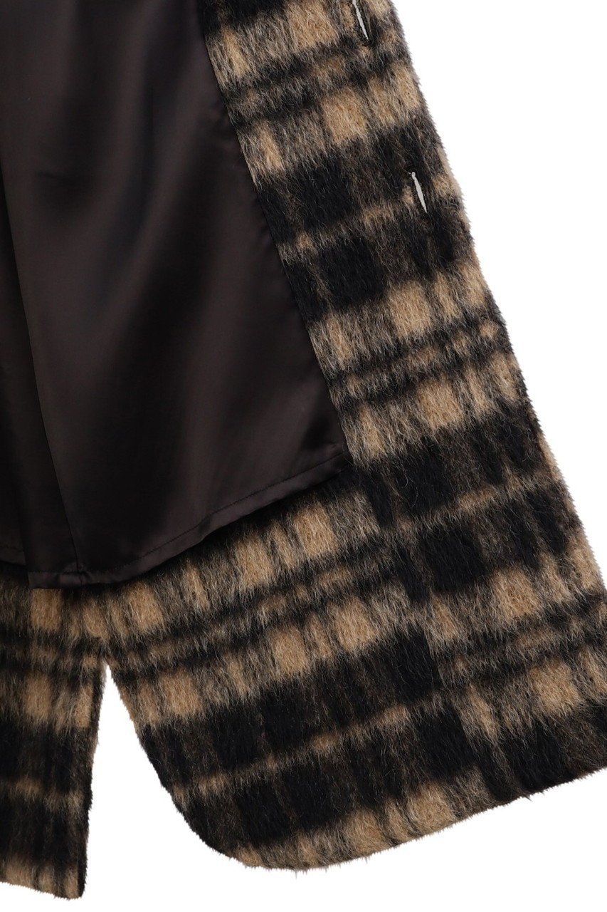 【オブリオ/AUBRIOT】のビッグチェックシャギーコート 人気、トレンドファッション・服の通販 founy(ファニー) 　ファッション　Fashion　レディースファッション　Fashion for Women　アウター　Coat / Outerwear Collection　コート・ロングコート・ピーコート　Long Coats, Peacoats & More　チェック　Check, Plaid, Tartan　ビッグ　Big, Oversized　ラグジュアリー　Luxury, Elegant　ロング　Long, Long-Length　A/W・秋冬　Autumn/Winter　other-8|ID: prp329100004658545 ipo3291000000036923570