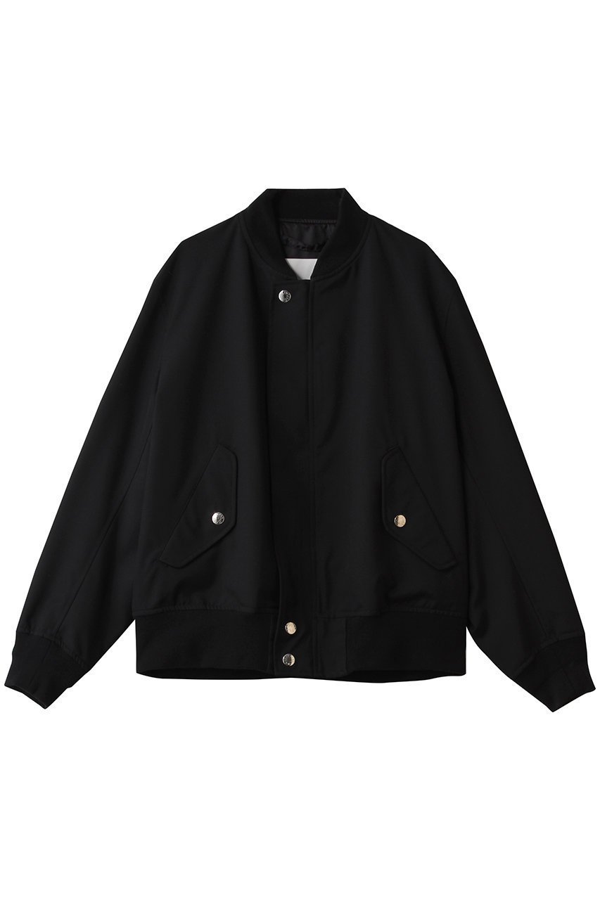 【マッキントッシュ/MACKINTOSH / MEN】の【MEN】SAUGHTREE MA-1 ウールポプリン ブルゾン インテリア・キッズ・メンズ・レディースファッション・服の通販 founy(ファニー) 　ファッション　Fashion　メンズファッション　Fashion for Men　エレガント 上品　Elegant　ジャケット　Jacket, Outerwear　スラックス　Slacks, Dress Pants　ドレープ　Drape, Draping Fabric　ブルゾン　Blouson, Bomber Jacket　ミリタリー　Military, Army Style　ワイド　Wide, Wide Fit　新作・新入荷　New Arrivals / New In　ブラック|ID: prp329100004658550 ipo3291000000033715914