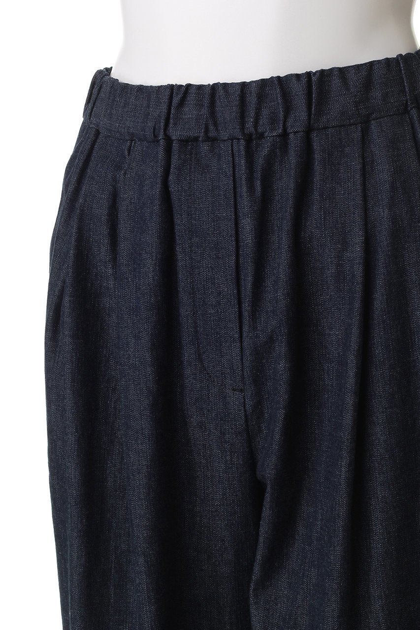【エブール/ebure】の【9/5 0:00販売開始】【店舗限定】スラブデニム タックパンツ 人気、トレンドファッション・服の通販 founy(ファニー) 　ファッション　Fashion　レディースファッション　Fashion for Women　パンツ　Pants & Trousers　デニムパンツ・ジーンズ・美脚デニム　Denim Jeans & Pants　おすすめ　Recommended / Our Picks　ギャザー　Gathered, Ruffled　シンプル　Simple, Minimal　ジャケット　Jacket, Outerwear　デニム　Denim, Jeans Material　ワイド　Wide, Wide Fit　other-5|ID: prp329100004660064 ipo3291000000033724829