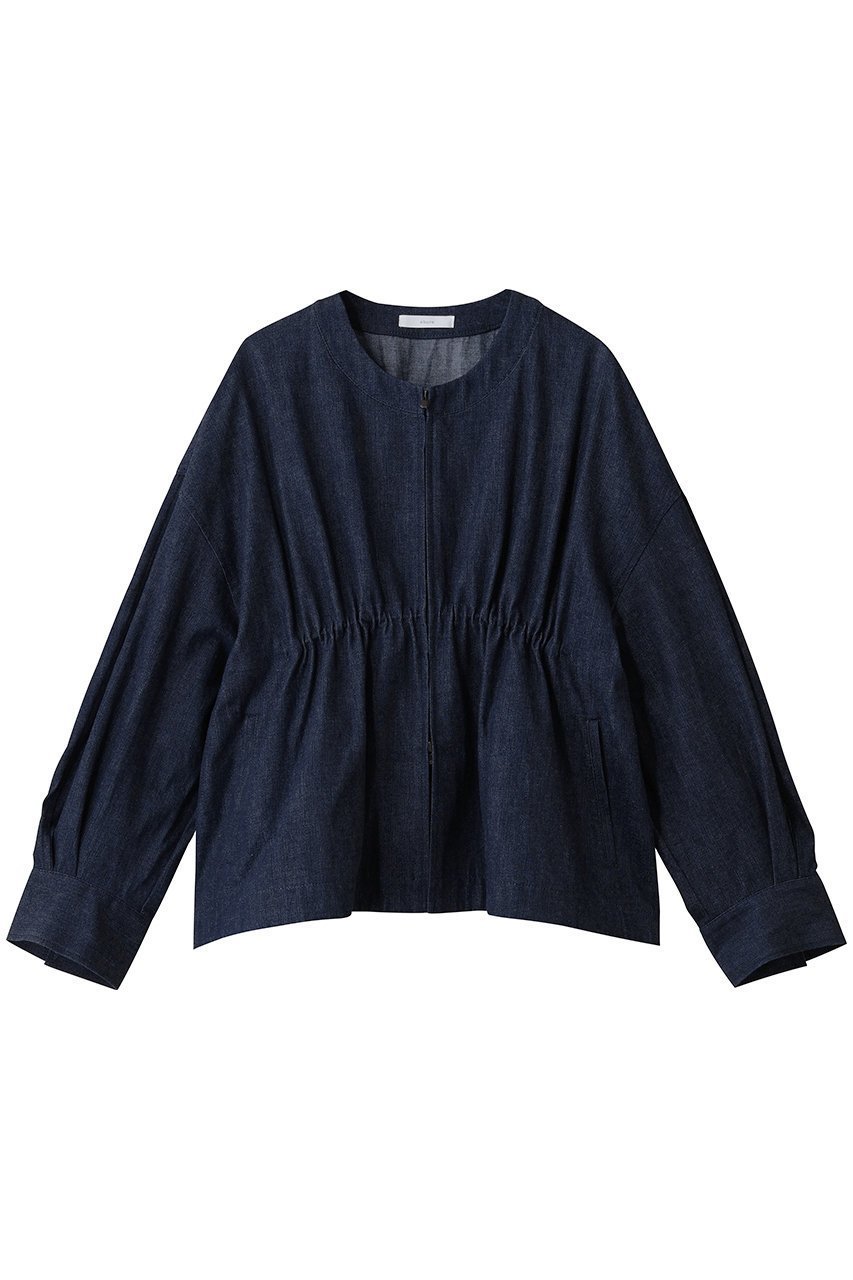 【エブール/ebure】の【店舗限定】スラブデニム ギャザージャケット インテリア・キッズ・メンズ・レディースファッション・服の通販 founy(ファニー) 　ファッション　Fashion　レディースファッション　Fashion for Women　アウター　Coat / Outerwear Collection　レディースジャケット・軽アウター　Jackets　ギャザー　Gathered, Ruffled　ショート　Short, Short Length　ジャケット　Jacket, Outerwear　デニム　Denim, Jeans Material　バランス　Balance, Style Balance　ボトム　Bottoms, Lower Wear　ワイド　Wide, Wide Fit　インディゴ|ID: prp329100004660066 ipo3291000000036134182