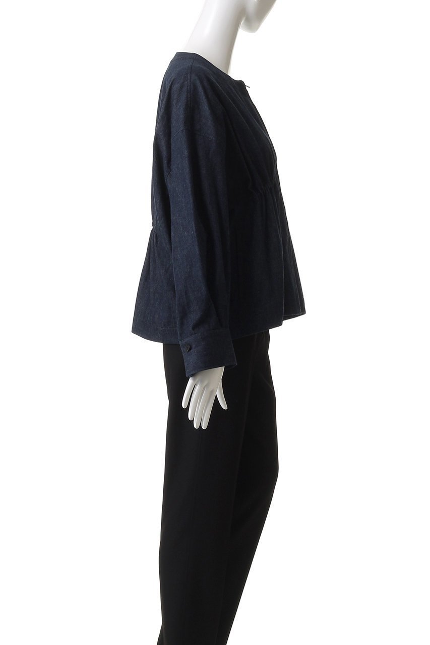 【エブール/ebure】の【店舗限定】スラブデニム ギャザージャケット 人気、トレンドファッション・服の通販 founy(ファニー) 　ファッション　Fashion　レディースファッション　Fashion for Women　アウター　Coat / Outerwear Collection　レディースジャケット・軽アウター　Jackets　ギャザー　Gathered, Ruffled　ショート　Short, Short Length　ジャケット　Jacket, Outerwear　デニム　Denim, Jeans Material　バランス　Balance, Style Balance　ボトム　Bottoms, Lower Wear　ワイド　Wide, Wide Fit　other-3|ID: prp329100004660066 ipo3291000000036134184