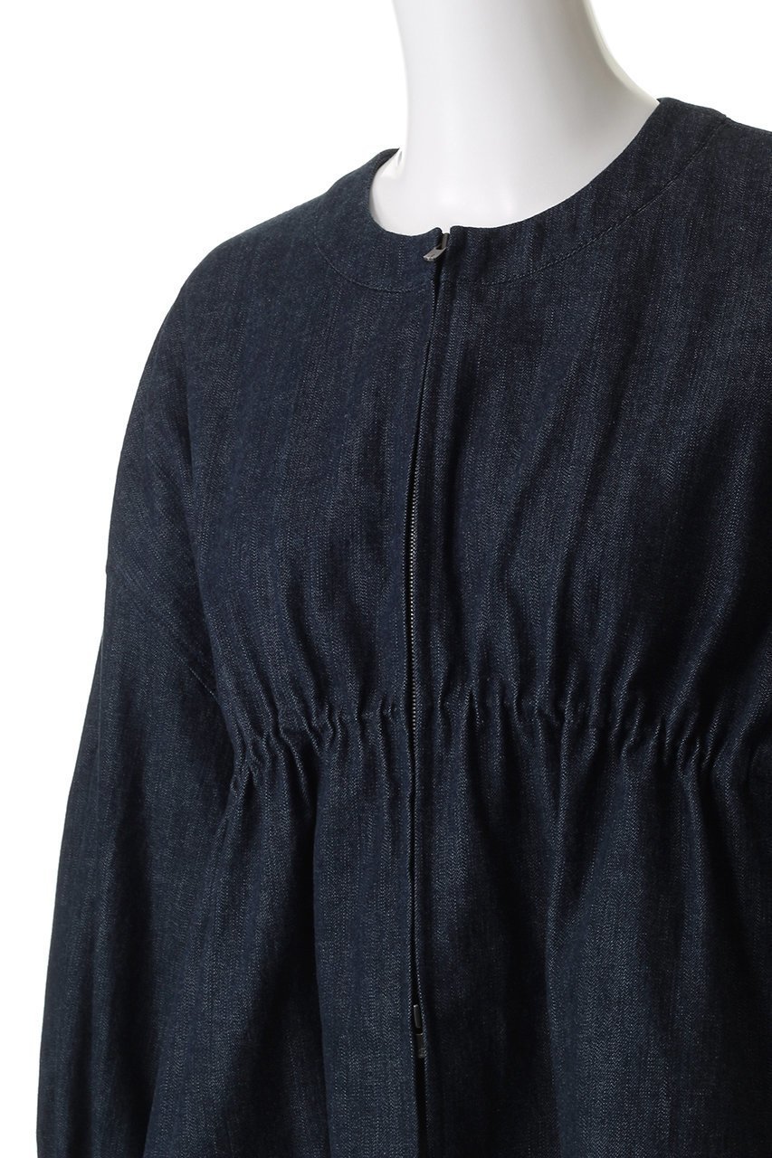 【エブール/ebure】の【店舗限定】スラブデニム ギャザージャケット 人気、トレンドファッション・服の通販 founy(ファニー) 　ファッション　Fashion　レディースファッション　Fashion for Women　アウター　Coat / Outerwear Collection　レディースジャケット・軽アウター　Jackets　ギャザー　Gathered, Ruffled　ショート　Short, Short Length　ジャケット　Jacket, Outerwear　デニム　Denim, Jeans Material　バランス　Balance, Style Balance　ボトム　Bottoms, Lower Wear　ワイド　Wide, Wide Fit　other-5|ID: prp329100004660066 ipo3291000000036134186