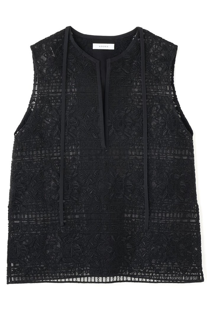 【アドーア/ADORE】のリュクスオーナメントレースブラウス インテリア・キッズ・メンズ・レディースファッション・服の通販 founy(ファニー) https://founy.com/ ファッション Fashion レディースファッション Fashion for Women トップス・カットソー Cut & Sew Tops キャミソール&ノースリーブ Camisoles & Sleeveless Tops シャツ・ブラウス・オフィスカジュアル Elegant Blouses & Button-Ups おすすめ Recommended / Our Picks シアー Sheer, See-Through セットアップ Set-Up, Coordinated Outfit タートル Turtleneck, Turtle Collar ノースリーブ Sleeveless, No-Sleeve エレガント 上品 Elegant 再入荷 Restock / Back in Stock A/W・秋冬 Autumn/Winter |ID: prp329100004660135 ipo3291000000033725227