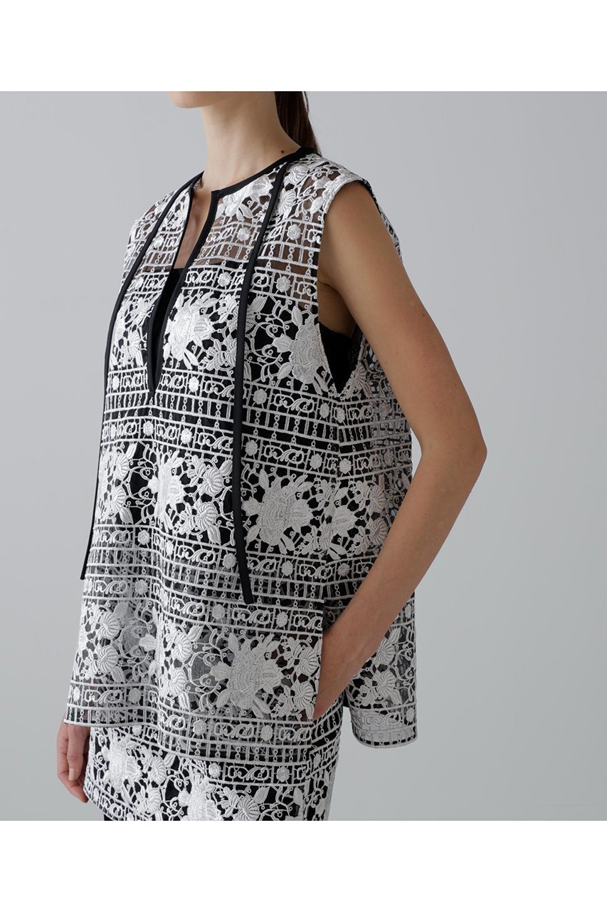 【アドーア/ADORE】のリュクスオーナメントレースブラウス 人気、トレンドファッション・服の通販 founy(ファニー) 　ファッション　Fashion　レディースファッション　Fashion for Women　トップス・カットソー　Cut & Sew Tops　キャミソール&ノースリーブ　Camisoles & Sleeveless Tops　シャツ・ブラウス・オフィスカジュアル　Elegant Blouses & Button-Ups　おすすめ　Recommended / Our Picks　シアー　Sheer, See-Through　セットアップ　Set-Up, Coordinated Outfit　タートル　Turtleneck, Turtle Collar　ノースリーブ　Sleeveless, No-Sleeve　エレガント 上品　Elegant　再入荷　Restock / Back in Stock　A/W・秋冬　Autumn/Winter　other-5|ID: prp329100004660135 ipo3291000000033725238