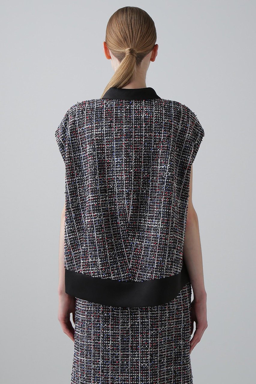 【アドーア/ADORE】のトリコロールツィードジャケット 人気、トレンドファッション・服の通販 founy(ファニー) 　ファッション　Fashion　レディースファッション　Fashion for Women　アウター　Coat / Outerwear Collection　レディースジャケット・軽アウター　Jackets　サテン　Satin, Glossy Fabric　ジャケット　Jacket, Outerwear　ツイード／ツィード　Choker, Choker Necklace　ツイード　Twill, Twill Weave　ミックス　Mix, Mixed Style　ルーズ　Loose, Oversized　再入荷　Restock / Back in Stock　other-5|ID: prp329100004660153 ipo3291000000033725336