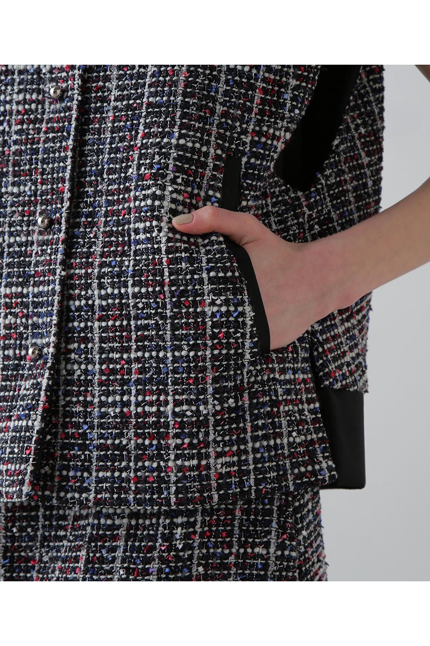 【アドーア/ADORE】のトリコロールツィードジャケット 人気、トレンドファッション・服の通販 founy(ファニー) 　ファッション　Fashion　レディースファッション　Fashion for Women　アウター　Coat / Outerwear Collection　レディースジャケット・軽アウター　Jackets　サテン　Satin, Glossy Fabric　ジャケット　Jacket, Outerwear　ツイード／ツィード　Choker, Choker Necklace　ツイード　Twill, Twill Weave　ミックス　Mix, Mixed Style　ルーズ　Loose, Oversized　再入荷　Restock / Back in Stock　other-8|ID: prp329100004660153 ipo3291000000033725342