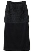 【アドーア/ADORE】のリュクスオーナメントレーススカート 人気、トレンドファッション・服の通販 founy(ファニー) ファッション Fashion レディースファッション Fashion for Women スカート Skirts ロングスカート Long Skirts / Maxi & Midi Skirts コンビ Combo, Combination Style ストレート Straight, Straight Cut セットアップ Set-Up, Coordinated Outfit ベロア Velour, Soft Velvet モダン Modern, Contemporary レース Lace, Lace Fabric ロング Long, Long-Length エレガント 上品 Elegant 再入荷 Restock / Back in Stock |ID:prp329100004660172