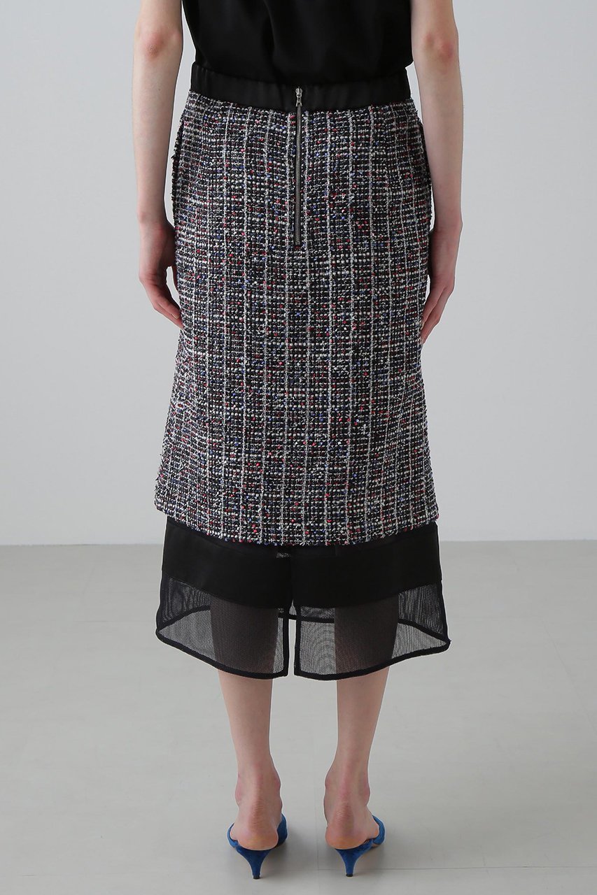 【アドーア/ADORE】のトリコロールツィードスカート 人気、トレンドファッション・服の通販 founy(ファニー) 　ファッション　Fashion　レディースファッション　Fashion for Women　スカート　Skirts　ロングスカート　Long Skirts / Maxi & Midi Skirts　サテン　Satin, Glossy Fabric　シンプル　Simple, Minimal　ジャケット　Jacket, Outerwear　セットアップ　Set-Up, Coordinated Outfit　ツイード／ツィード　Choker, Choker Necklace　ツイード　Twill, Twill Weave　ロング　Long, Long-Length　エレガント 上品　Elegant　再入荷　Restock / Back in Stock　other-5|ID: prp329100004660174 ipo3291000000033725432