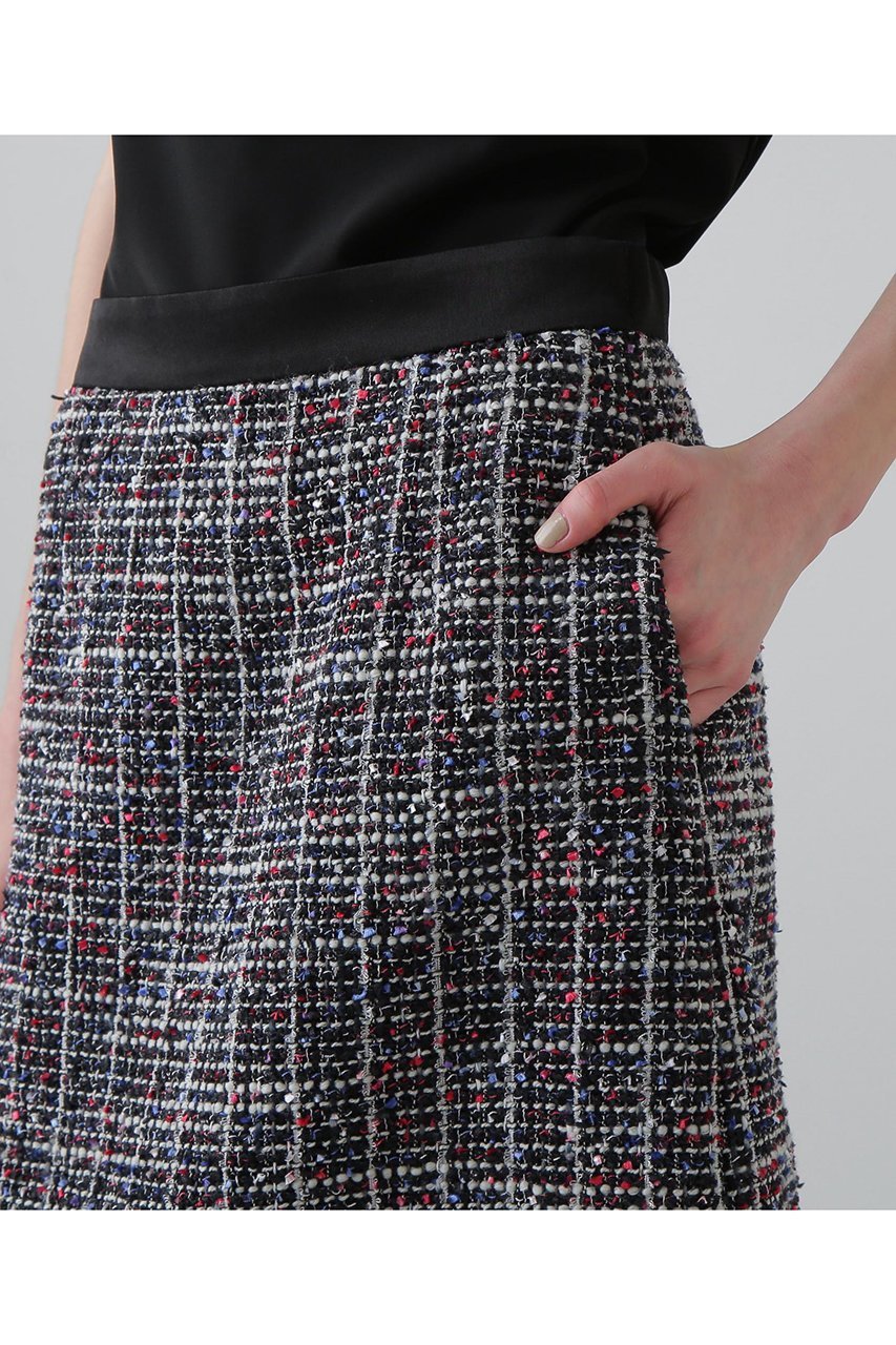 【アドーア/ADORE】のトリコロールツィードスカート 人気、トレンドファッション・服の通販 founy(ファニー) 　ファッション　Fashion　レディースファッション　Fashion for Women　スカート　Skirts　ロングスカート　Long Skirts / Maxi & Midi Skirts　サテン　Satin, Glossy Fabric　シンプル　Simple, Minimal　ジャケット　Jacket, Outerwear　セットアップ　Set-Up, Coordinated Outfit　ツイード／ツィード　Choker, Choker Necklace　ツイード　Twill, Twill Weave　ロング　Long, Long-Length　エレガント 上品　Elegant　再入荷　Restock / Back in Stock　other-7|ID: prp329100004660174 ipo3291000000033725434