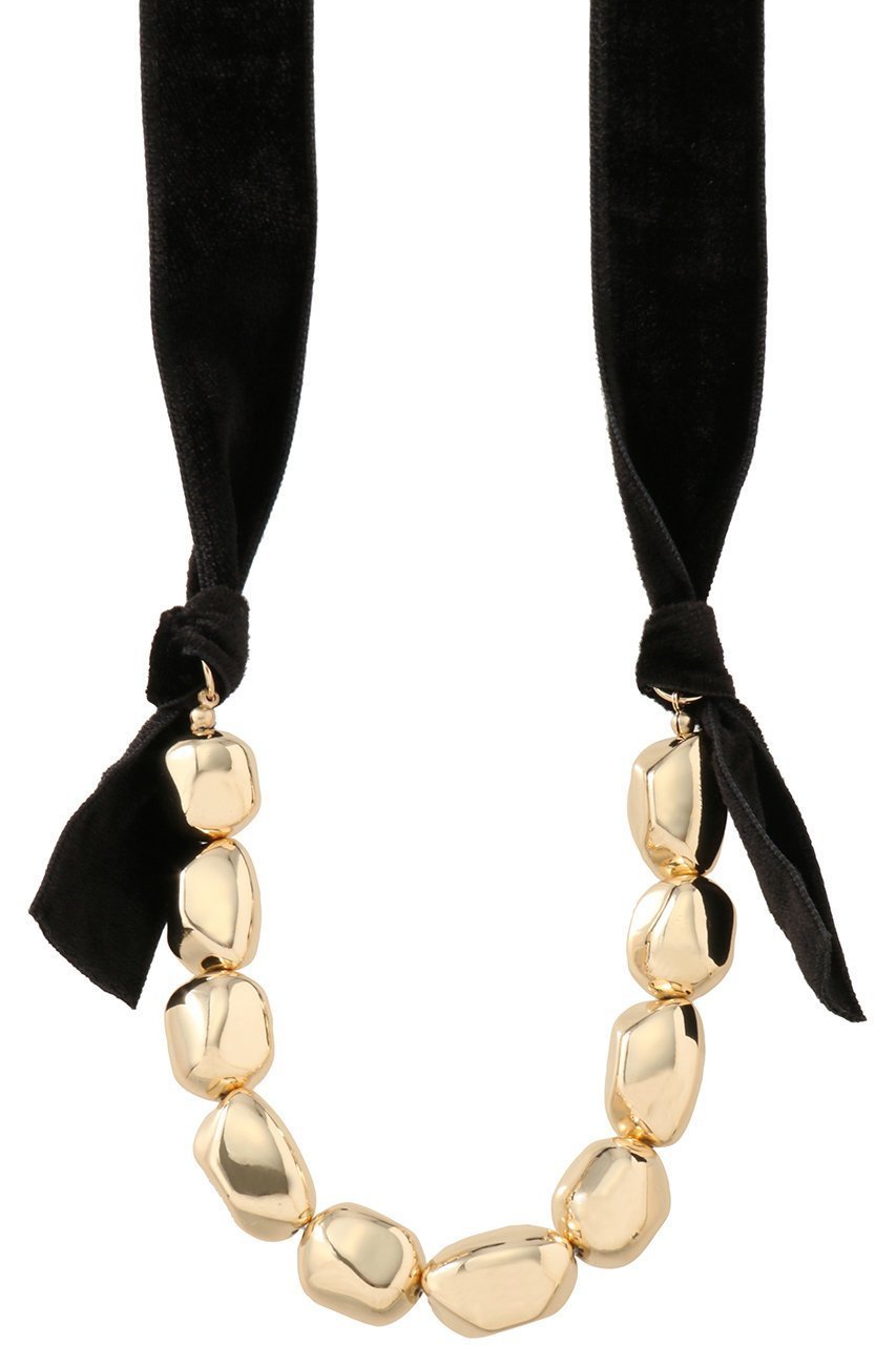 【ランバン オン ブルー/LANVIN en Bleu】のベルベットリボンメタルネックレス インテリア・キッズ・メンズ・レディースファッション・服の通販 founy(ファニー) 　ファッション　Fashion　レディースファッション　Fashion for Women　ジュエリー　Jewelry　ネックレス　Necklaces & Pendants　チェーン　Chain, Chain Strap　ドッキング　Docking, Mixed Material　ネックレス　Necklace, Pendant Necklace　ベルベット　Velvet, Velvety　リボン　Ribbon, Bow　ロング　Long, Long-Length　ゴールド|ID: prp329100004664766 ipo3291000000035784013