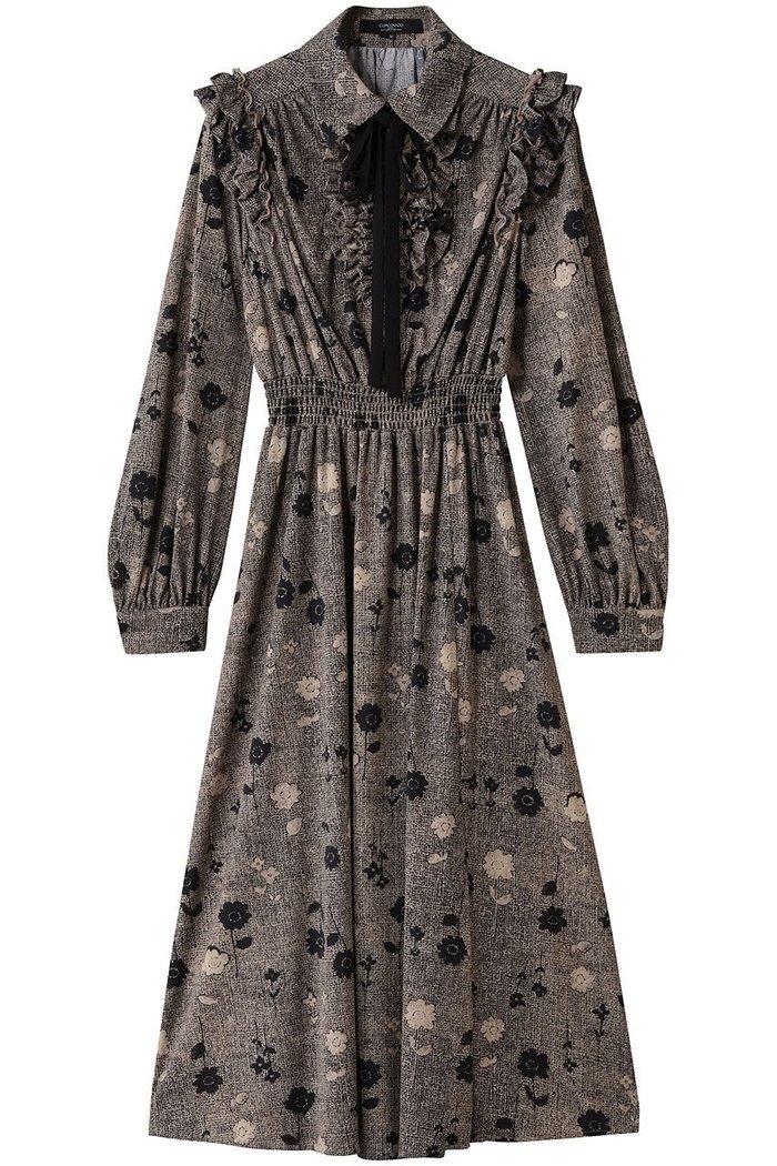 【コルコバード/CORCOVADO】のプリントボウタイドレス インテリア・キッズ・メンズ・レディースファッション・服の通販 founy(ファニー) https://founy.com/ ファッション Fashion レディースファッション Fashion for Women ワンピース Dresses フォーマル・パーティードレス・結婚式用ドレス Elegant & Casual Dresses チュニック Tunic Tops & Dresses オケージョン Occasion Wear チュニック Tunic, Long Top ドレス Dress, One-Piece フラワー Flower, Floral フリル Frill, Ruffle プリント Print, Printed Pattern リボン Ribbon, Bow |ID: prp329100004664785 ipo3291000000036014828