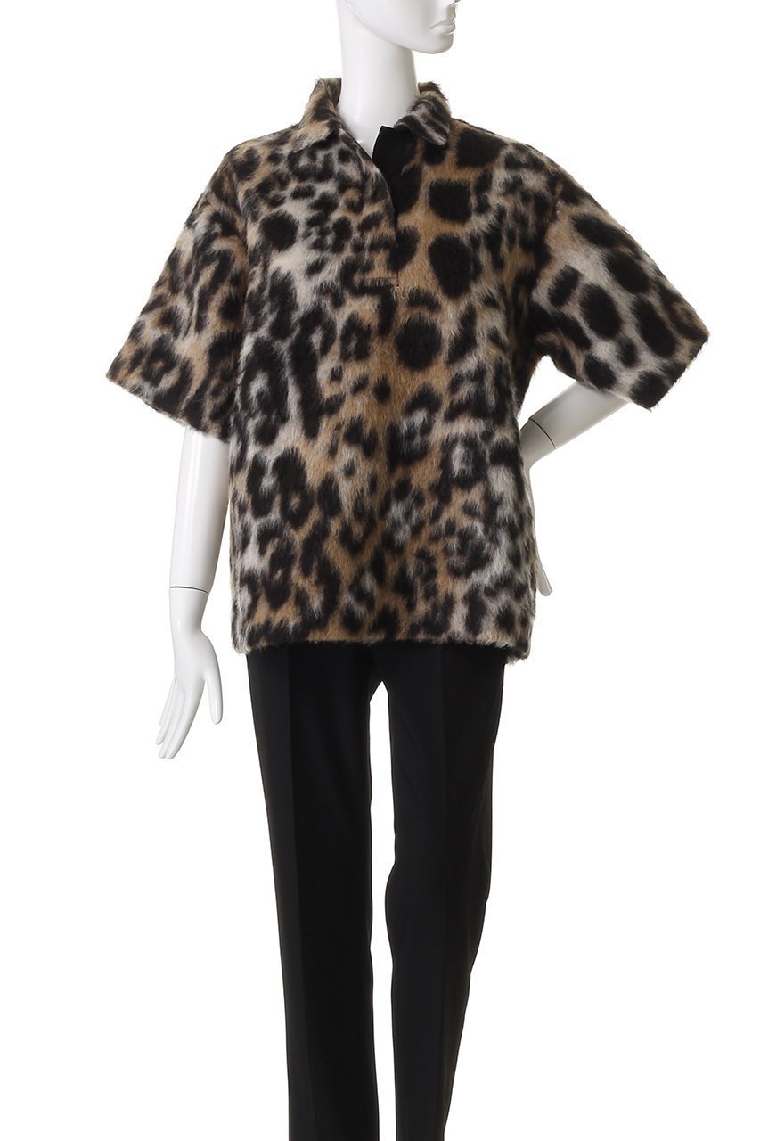 【ヌメロ ヴェントゥーノ/N°21】のレオパード ポロトップス 人気、トレンドファッション・服の通販 founy(ファニー) 　ファッション　Fashion　レディースファッション　Fashion for Women　トップス・カットソー　Cut & Sew Tops　シャツ・ブラウス・オフィスカジュアル　Elegant Blouses & Button-Ups　ポロシャツ・きれいめカジュアル　Smart-Casual Polo Tops　おすすめ　Recommended / Our Picks　シンプル　Simple, Minimal　ハイネック　High Neck, Mock Neck　ボトム　Bottoms, Lower Wear　ポロシャツ　Polo Shirt, Collared Tee　リアル　Real, Realistic　レオパード　Leopard, Animal Print　other-2|ID: prp329100004664789 ipo3291000000035415053