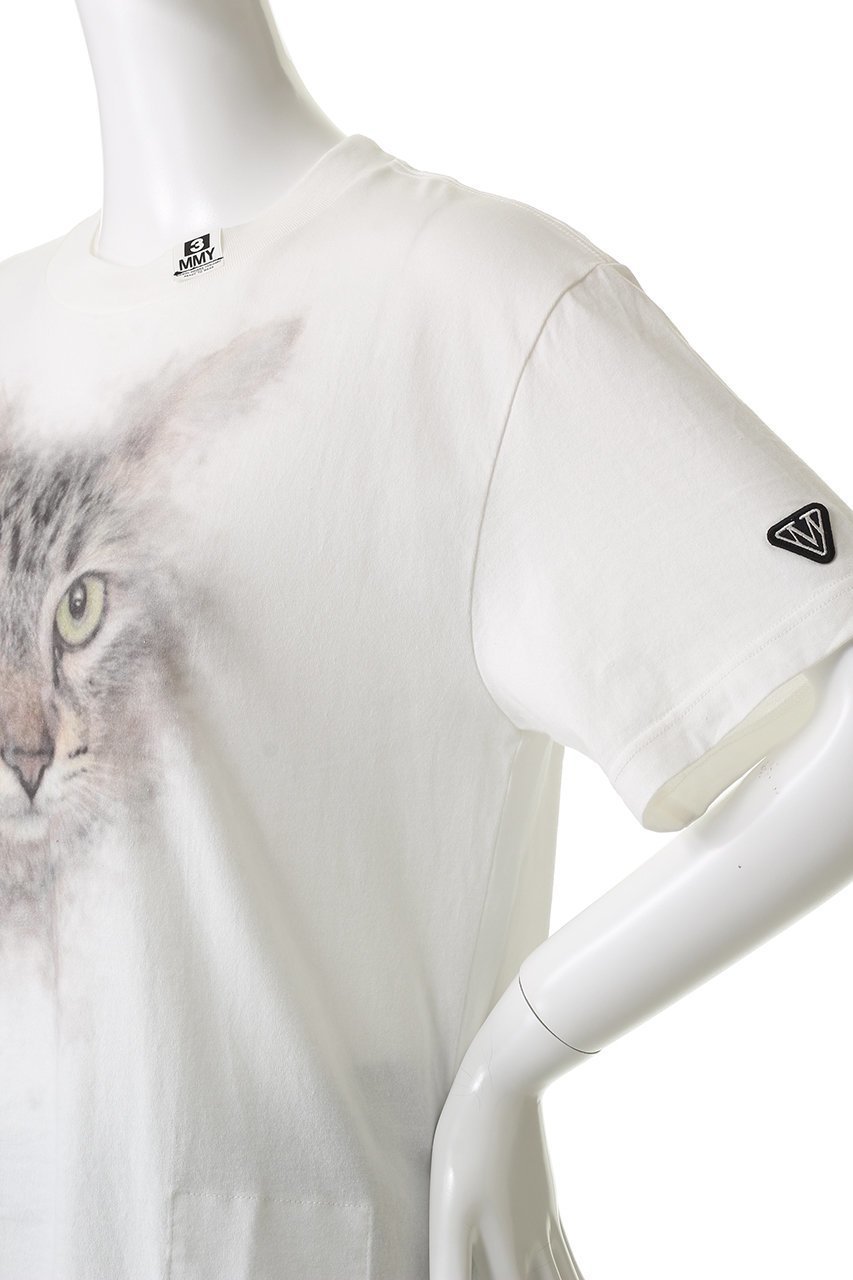 【メゾン ミハラヤスヒロ/Maison MIHARA YASUHIRO】のCAT PRINTED Tシャツ 人気、トレンドファッション・服の通販 founy(ファニー) 　ファッション　Fashion　レディースファッション　Fashion for Women　トップス・カットソー　Cut & Sew Tops　シャツ・ブラウス・オフィスカジュアル　Elegant Blouses & Button-Ups　ロングTシャツ・Tシャツ　Longline T-Shirts & Tees　カットソー・ベーシックTシャツ　Cut-and-Sewn Tops / Stretch Tees & Basics　ショート　Short, Short Length　スリーブ　Sleeve, Long Sleeve / Short Sleeve　バランス　Balance, Style Balance　フロント　Front, Front Design　ボトム　Bottoms, Lower Wear　other-5|ID: prp329100004664793 ipo3291000000036014847