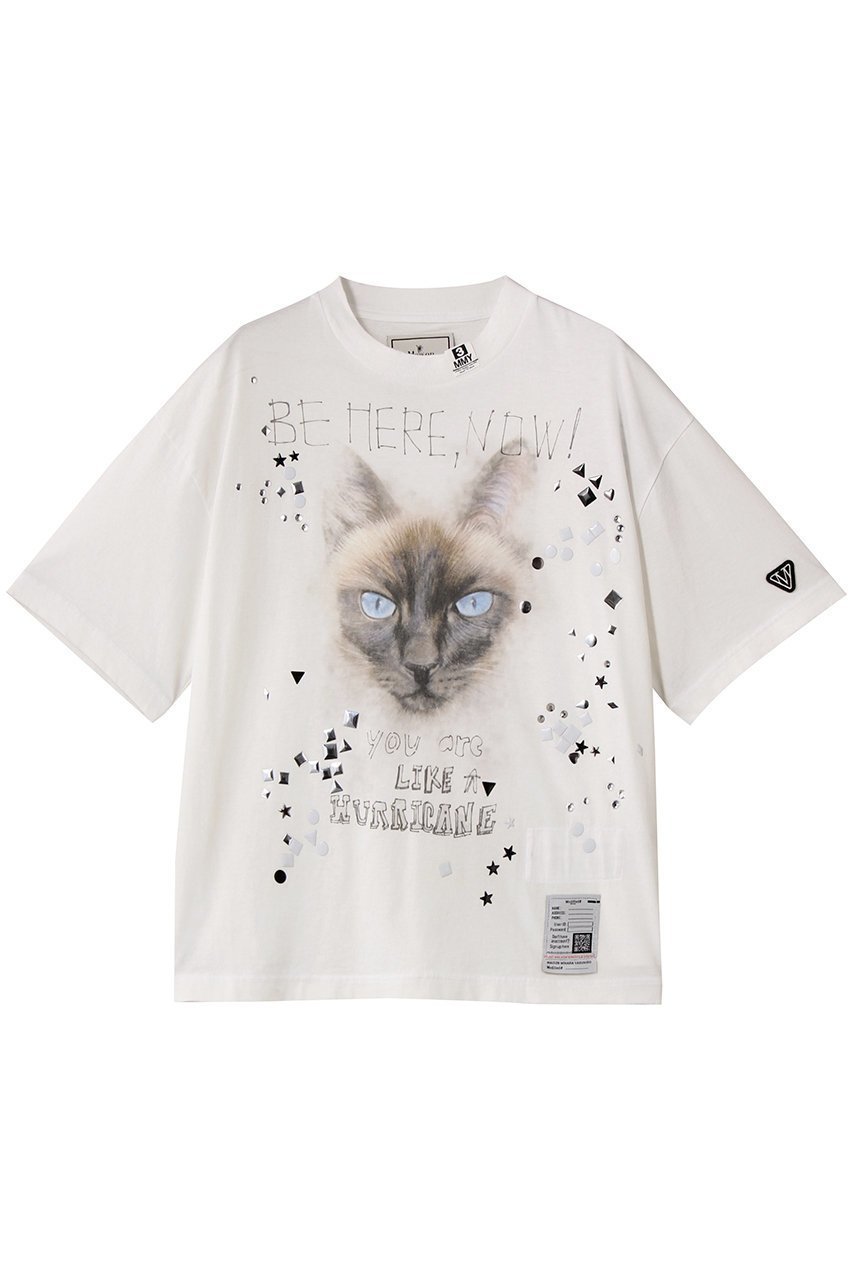 【メゾン ミハラヤスヒロ/Maison MIHARA YASUHIRO】のEMBELLISHED DISTRESSED Tシャツ 人気、トレンドファッション・服の通販 founy(ファニー) 　ファッション　Fashion　レディースファッション　Fashion for Women　トップス・カットソー　Cut & Sew Tops　シャツ・ブラウス・オフィスカジュアル　Elegant Blouses & Button-Ups　ロングTシャツ・Tシャツ　Longline T-Shirts & Tees　カットソー・ベーシックTシャツ　Cut-and-Sewn Tops / Stretch Tees & Basics　ショート　Short, Short Length　シンプル　Simple, Minimal　ストーン　Stone, Gem-Like　スリーブ　Sleeve, Long Sleeve / Short Sleeve　ダメージ　Distressed, Destroyed　フロント　Front, Front Design　ボトム　Bottoms, Lower Wear　 other-1|ID: prp329100004664795 ipo3291000000035948090