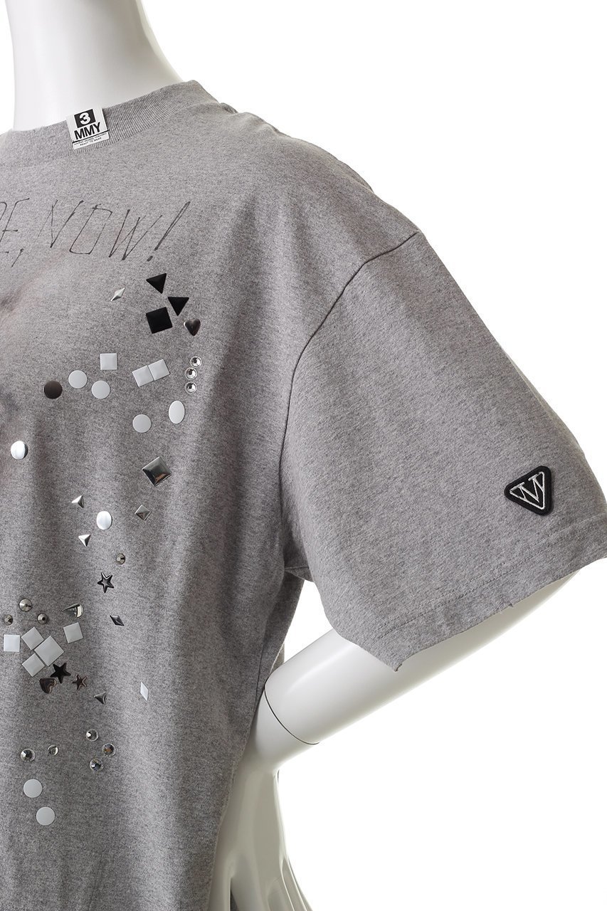 【メゾン ミハラヤスヒロ/Maison MIHARA YASUHIRO】のEMBELLISHED DISTRESSED Tシャツ 人気、トレンドファッション・服の通販 founy(ファニー) 　ファッション　Fashion　レディースファッション　Fashion for Women　トップス・カットソー　Cut & Sew Tops　シャツ・ブラウス・オフィスカジュアル　Elegant Blouses & Button-Ups　ロングTシャツ・Tシャツ　Longline T-Shirts & Tees　カットソー・ベーシックTシャツ　Cut-and-Sewn Tops / Stretch Tees & Basics　ショート　Short, Short Length　シンプル　Simple, Minimal　ストーン　Stone, Gem-Like　スリーブ　Sleeve, Long Sleeve / Short Sleeve　ダメージ　Distressed, Destroyed　フロント　Front, Front Design　ボトム　Bottoms, Lower Wear　other-5|ID: prp329100004664795 ipo3291000000035948096