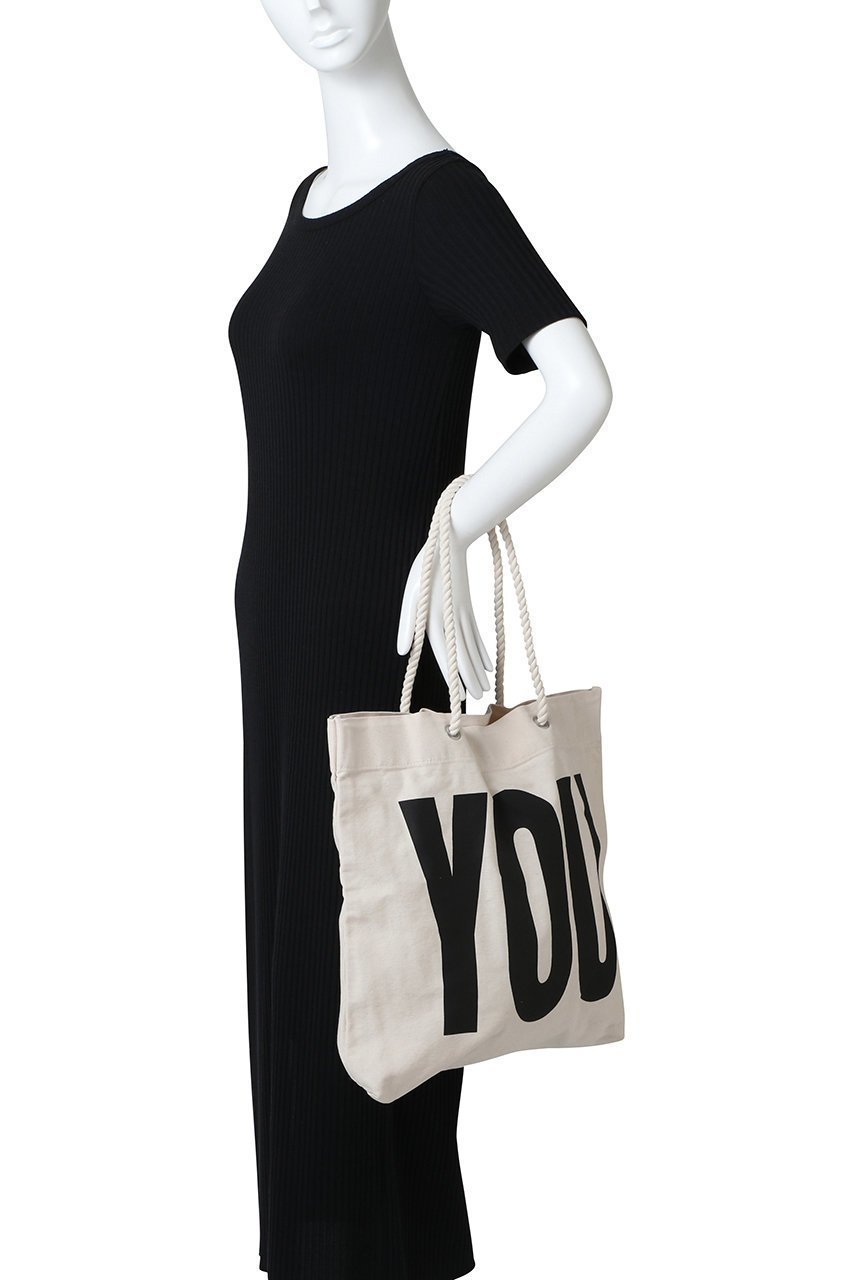 【キャサリンハムネット/KATHARINE HAMNETT LONDON】の【UNISEX】【KATHARINE HAMNETT×HYAKU】コラボレーションスローガン トートバッグ 人気、トレンドファッション・服の通販 founy(ファニー) 　ファッション　Fashion　レディースファッション　Fashion for Women　バッグ　Bags　ユニセックス　Unisex, Genderless　プリント　Print, Printed Pattern　手編み　Hand-Knitted, Handmade Knit　other-3|ID: prp329100004664799 ipo3291000000035694835