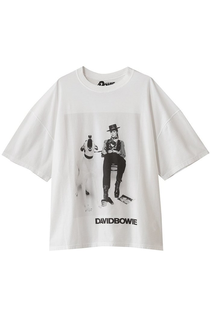 【キャサリンハムネット/KATHARINE HAMNETT LONDON】の【UNISEX】「DAIAMOND DOG」デヴィッド・ボウイ コラボレーションTシャツ インテリア・キッズ・メンズ・レディースファッション・服の通販 founy(ファニー) https://founy.com/ ファッション Fashion レディースファッション Fashion for Women トップス・カットソー Cut & Sew Tops シャツ・ブラウス・オフィスカジュアル Elegant Blouses & Button-Ups ロングTシャツ・Tシャツ Longline T-Shirts & Tees カットソー・ベーシックTシャツ Cut-and-Sewn Tops / Stretch Tees & Basics ユニセックス Unisex, Genderless ショート Short, Short Length スリーブ Sleeve, Long Sleeve / Short Sleeve ワーク Workwear, Utility Style ヴィンテージ Vintage Style 犬 Dog |ID: prp329100004664801 ipo3291000000035784075