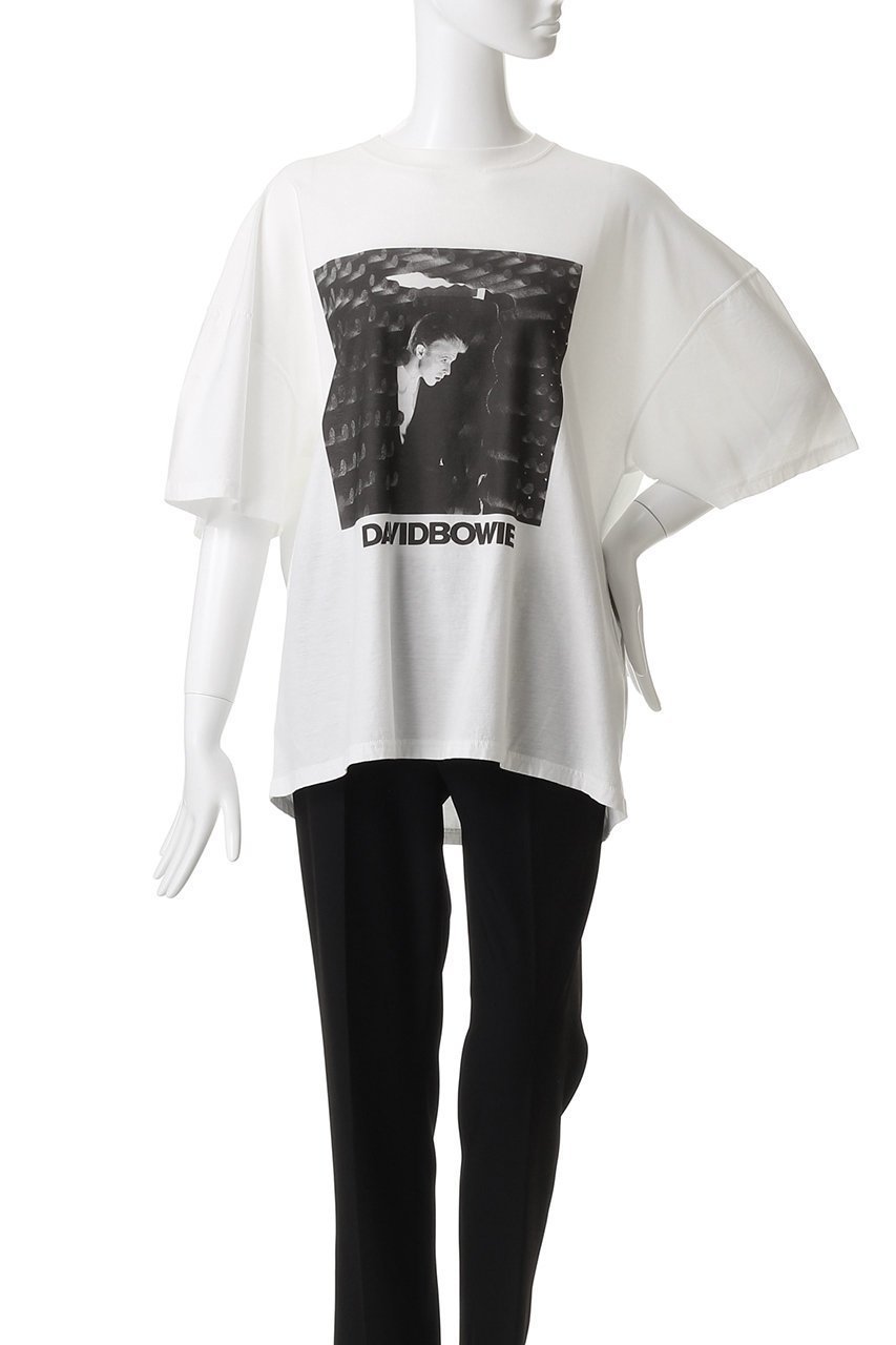 【キャサリンハムネット/KATHARINE HAMNETT LONDON】の【UNISEX】「STATION TO STATION」デヴィッド・ボウイ コラボレーションTシャツ 人気、トレンドファッション・服の通販 founy(ファニー) 　ファッション　Fashion　レディースファッション　Fashion for Women　トップス・カットソー　Cut & Sew Tops　シャツ・ブラウス・オフィスカジュアル　Elegant Blouses & Button-Ups　ロングTシャツ・Tシャツ　Longline T-Shirts & Tees　カットソー・ベーシックTシャツ　Cut-and-Sewn Tops / Stretch Tees & Basics　ユニセックス　Unisex, Genderless　ショート　Short, Short Length　ジャケット　Jacket, Outerwear　スリーブ　Sleeve, Long Sleeve / Short Sleeve　ヴィンテージ　Vintage Style　other-2|ID: prp329100004664802 ipo3291000000035784083