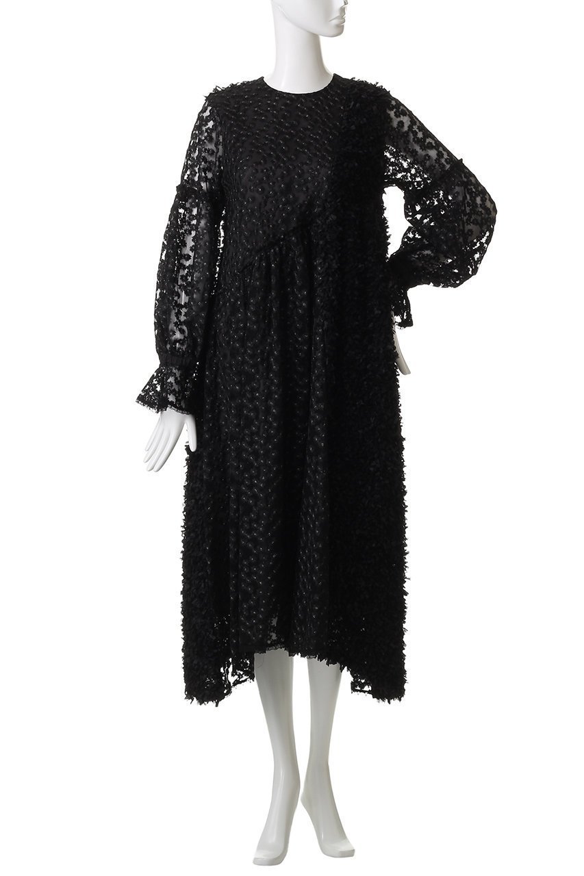 【ランバン オン ブルー/LANVIN en Bleu】のミニフラワーレースワンピース 人気、トレンドファッション・服の通販 founy(ファニー) 　ファッション　Fashion　レディースファッション　Fashion for Women　ワンピース　Dresses　チュニック　Tunic Tops & Dresses　オケージョン　Occasion Wear　スリーブ　Sleeve, Long Sleeve / Short Sleeve　チュニック　Tunic, Long Top　ロング　Long, Long-Length　新作・新入荷　New Arrivals / New In　other-2|ID: prp329100004664806 ipo3291000000033744033