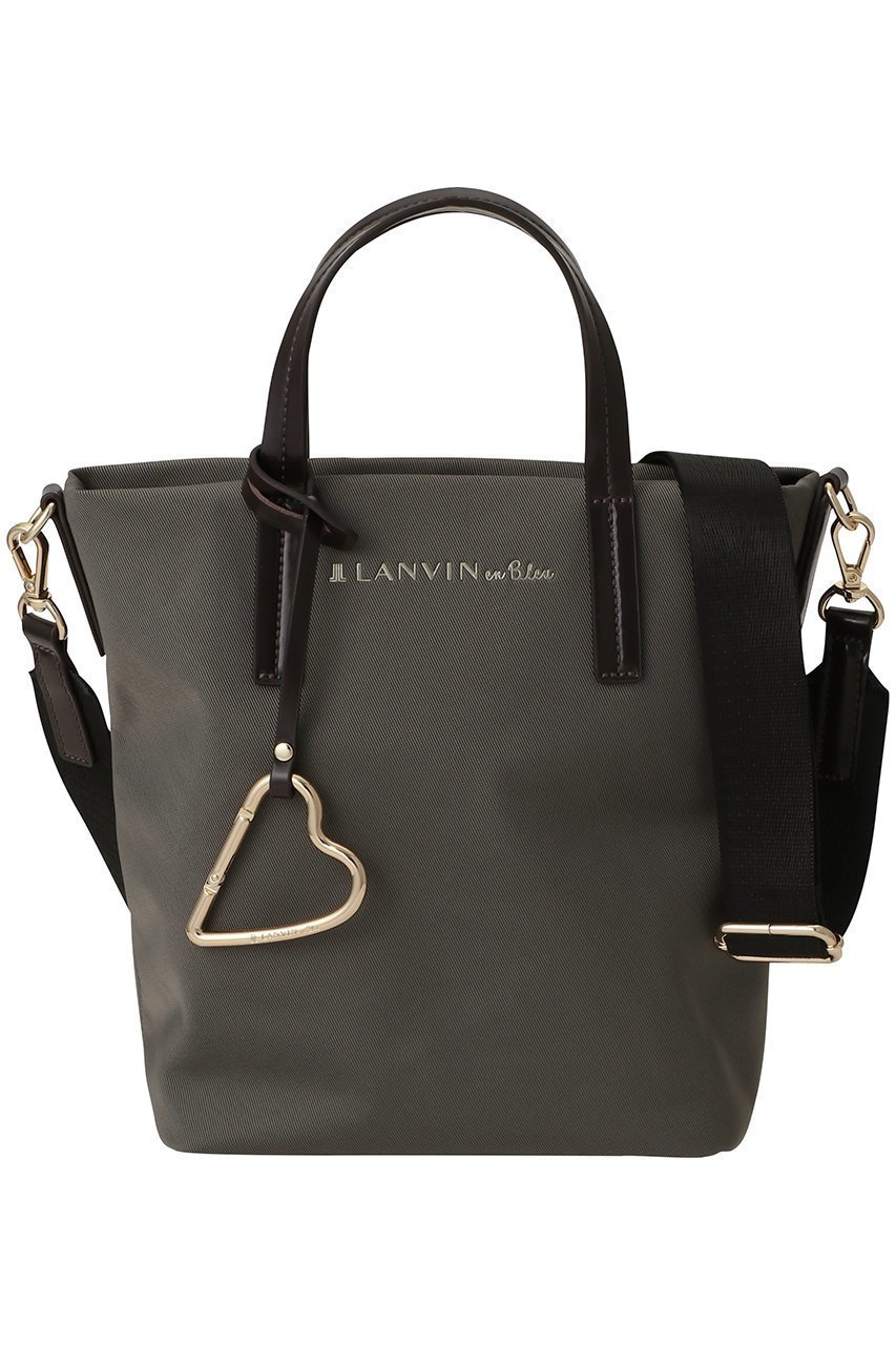 【ランバン オン ブルー/LANVIN en Bleu】のマルク ハートカラビナ小トート 484211 インテリア・キッズ・メンズ・レディースファッション・服の通販 founy(ファニー) 　ファッション　Fashion　レディースファッション　Fashion for Women　バッグ　Bags　シンプル　Simple, Minimal　モチーフ　Motif, Design Theme　エレガント 上品　Elegant　新作・新入荷　New Arrivals / New In　チャコールグレー|ID: prp329100004664815 ipo3291000000033744074