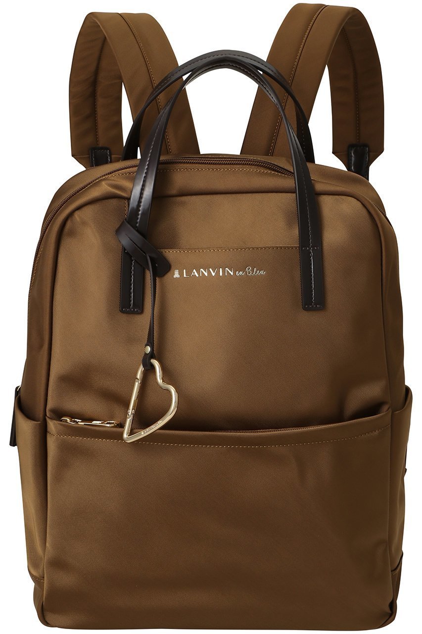 【ランバン オン ブルー/LANVIN en Bleu】のマルク ハートカラビナリュック 484214 インテリア・キッズ・メンズ・レディースファッション・服の通販 founy(ファニー) 　ファッション　Fashion　レディースファッション　Fashion for Women　バッグ　Bags　シンプル　Simple, Minimal　ポケット　Pocket, Pocket Detail　リュック　Backpack, Rucksack　新作・新入荷　New Arrivals / New In　キャメル|ID: prp329100004664816 ipo3291000000033744082