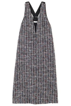 【アドーア/ADORE】 トリコロールツィードワンピース人気、トレンドファッション・服の通販 founy(ファニー) ファッション Fashion レディースファッション Fashion for Women ワンピース Dresses チュニック Tunic Tops & Dresses サテン Satin, Glossy Fabric ストレート Straight, Straight Cut チュニック Tunic, Long Top ツイード／ツィード Choker, Choker Necklace ロング Long, Long-Length 再入荷 Restock / Back in Stock |ID:prp329100004664820