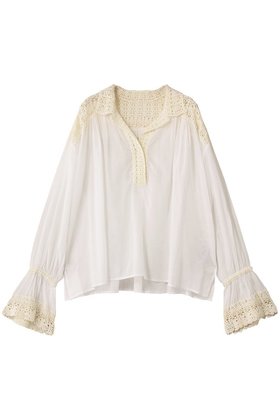 【ガリャルダガランテ/GALLARDAGALANTE】 【HERITANOVUM】クロシェットシャツ人気、トレンドファッション・服の通販 founy(ファニー) ファッション Fashion レディースファッション Fashion for Women トップス・カットソー Cut & Sew Tops シャツ・ブラウス・オフィスカジュアル Elegant Blouses & Button-Ups クロシェ Crochet, Knitted Lace シアー Sheer, See-Through スリーブ Sleeve, Long Sleeve / Short Sleeve ロング Long, Long-Length 新作・新入荷 New Arrivals / New In |ID:prp329100004664827