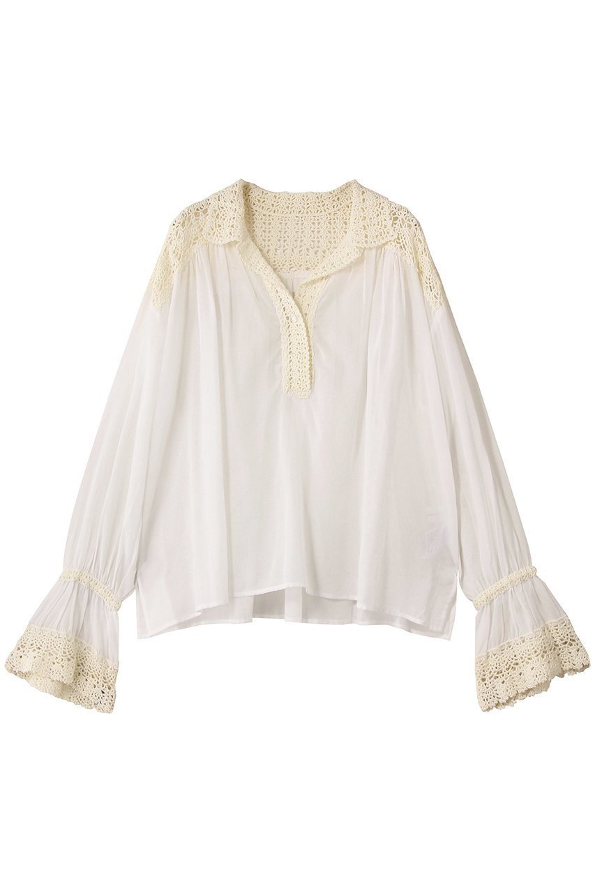 【ガリャルダガランテ/GALLARDAGALANTE】の【HERITANOVUM】クロシェットシャツ 人気、トレンドファッション・服の通販 founy(ファニー) 　ファッション　Fashion　レディースファッション　Fashion for Women　トップス・カットソー　Cut & Sew Tops　シャツ・ブラウス・オフィスカジュアル　Elegant Blouses & Button-Ups　クロシェ　Crochet, Knitted Lace　シアー　Sheer, See-Through　スリーブ　Sleeve, Long Sleeve / Short Sleeve　ロング　Long, Long-Length　新作・新入荷　New Arrivals / New In　 other-1|ID: prp329100004664827 ipo3291000000033744161