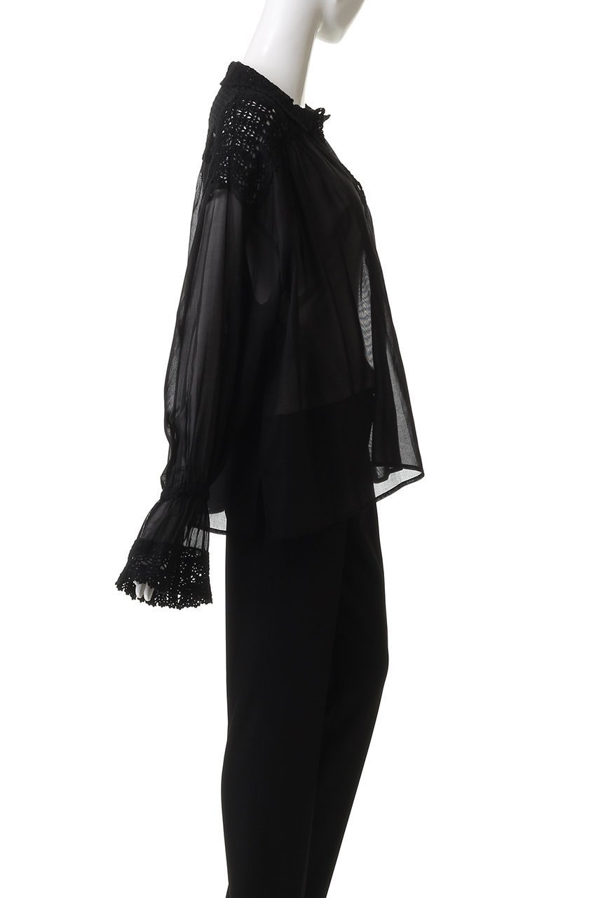 【ガリャルダガランテ/GALLARDAGALANTE】の【HERITANOVUM】クロシェットシャツ 人気、トレンドファッション・服の通販 founy(ファニー) 　ファッション　Fashion　レディースファッション　Fashion for Women　トップス・カットソー　Cut & Sew Tops　シャツ・ブラウス・オフィスカジュアル　Elegant Blouses & Button-Ups　クロシェ　Crochet, Knitted Lace　シアー　Sheer, See-Through　スリーブ　Sleeve, Long Sleeve / Short Sleeve　ロング　Long, Long-Length　新作・新入荷　New Arrivals / New In　other-3|ID: prp329100004664827 ipo3291000000033744166