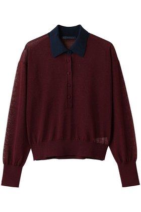 【マルティニーク/martinique】 襟付きニットプルオーバー人気、トレンドファッション・服の通販 founy(ファニー) ファッション Fashion レディースファッション Fashion for Women トップス・カットソー Cut & Sew Tops ニット Knit Tops & Sweaters カジュアルプルオーバー・ニットトップス Pullovers & Knit Tops / Casual Pullovers キャミソール Camisole, Spaghetti Strap Top シアー Sheer, See-Through ビスチェ Bustier, Corset Top 新作・新入荷 New Arrivals / New In 秋 Autumn |ID:prp329100004664836