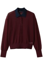 【マルティニーク/martinique】の襟付きニットプルオーバー 人気、トレンドファッション・服の通販 founy(ファニー) ファッション Fashion レディースファッション Fashion for Women トップス・カットソー Cut & Sew Tops ニット Knit Tops & Sweaters カジュアルプルオーバー・ニットトップス Pullovers & Knit Tops / Casual Pullovers キャミソール Camisole, Spaghetti Strap Top シアー Sheer, See-Through ビスチェ Bustier, Corset Top 秋 Autumn thumbnail ボルドー|ID: prp329100004664836 ipo3291000000035694874