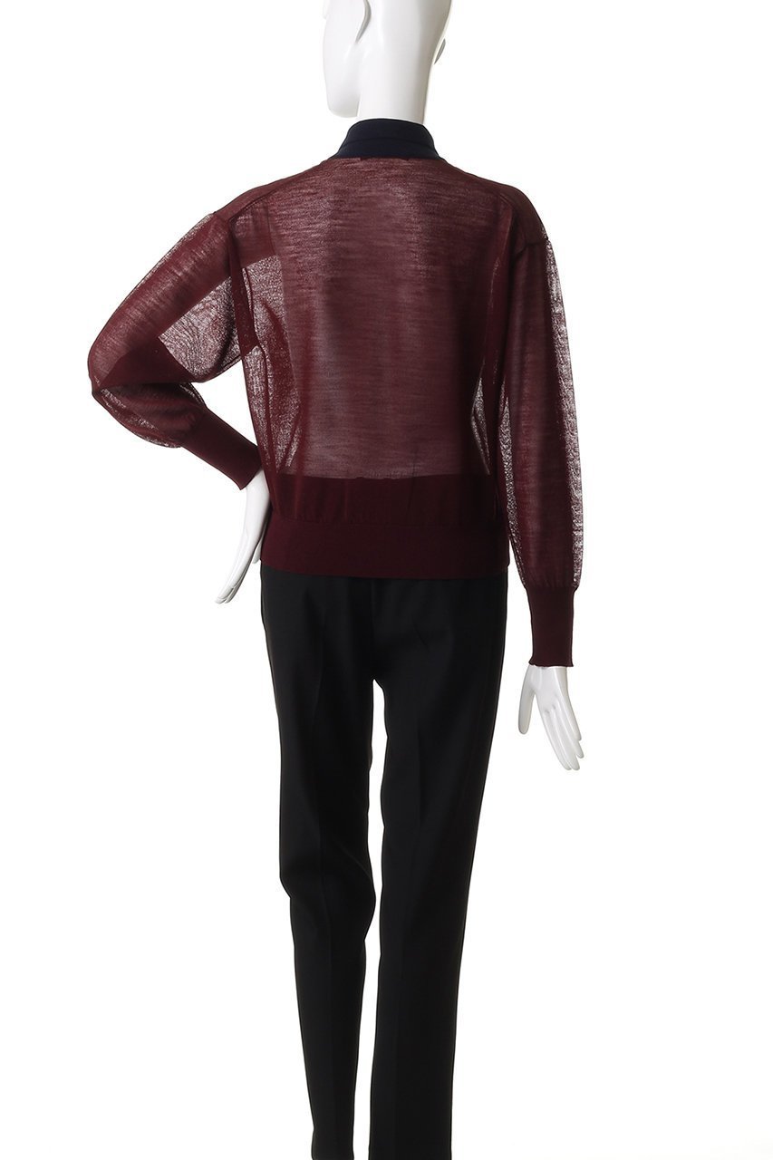 【マルティニーク/martinique】の襟付きニットプルオーバー 人気、トレンドファッション・服の通販 founy(ファニー) 　ファッション　Fashion　レディースファッション　Fashion for Women　トップス・カットソー　Cut & Sew Tops　ニット　Knit Tops & Sweaters　カジュアルプルオーバー・ニットトップス　Pullovers & Knit Tops / Casual Pullovers　キャミソール　Camisole, Spaghetti Strap Top　シアー　Sheer, See-Through　ビスチェ　Bustier, Corset Top　秋　Autumn　other-4|ID: prp329100004664836 ipo3291000000035694878