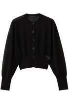 【マルティニーク/martinique】のシアーニットカーディガン ブラック|ID: prp329100004664838 ipo3291000000036128238