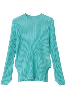 【ランバン オン ブルー/LANVIN en Bleu】 メランジシアーランダムリブニット人気、トレンドファッション・服の通販 founy(ファニー) ファッション Fashion レディースファッション Fashion for Women トップス・カットソー Cut & Sew Tops ニット Knit Tops & Sweaters カジュアルプルオーバー・ニットトップス Pullovers & Knit Tops / Casual Pullovers おすすめ Recommended / Our Picks インナー Innerwear キャミソール Camisole, Spaghetti Strap Top キャミワンピース Cami Dress, Slip Dress シアー Sheer, See-Through スリット Slit, Slit Detail ランダム Random, Irregular ロング Long, Long-Length 新作・新入荷 New Arrivals / New In |ID:prp329100004664843