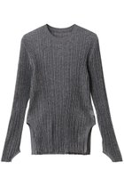 【ランバン オン ブルー/LANVIN en Bleu】のメランジシアーランダムリブニット グレー|ID:prp329100004664843