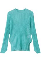 【ランバン オン ブルー/LANVIN en Bleu】のメランジシアーランダムリブニット ブルー|ID: prp329100004664843 ipo3291000000035694881