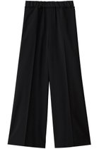 【ランバン オン ブルー/LANVIN en Bleu】の異素材ベルトゴムワイドパンツ ブラック|ID: prp329100004664848 ipo3291000000035694842