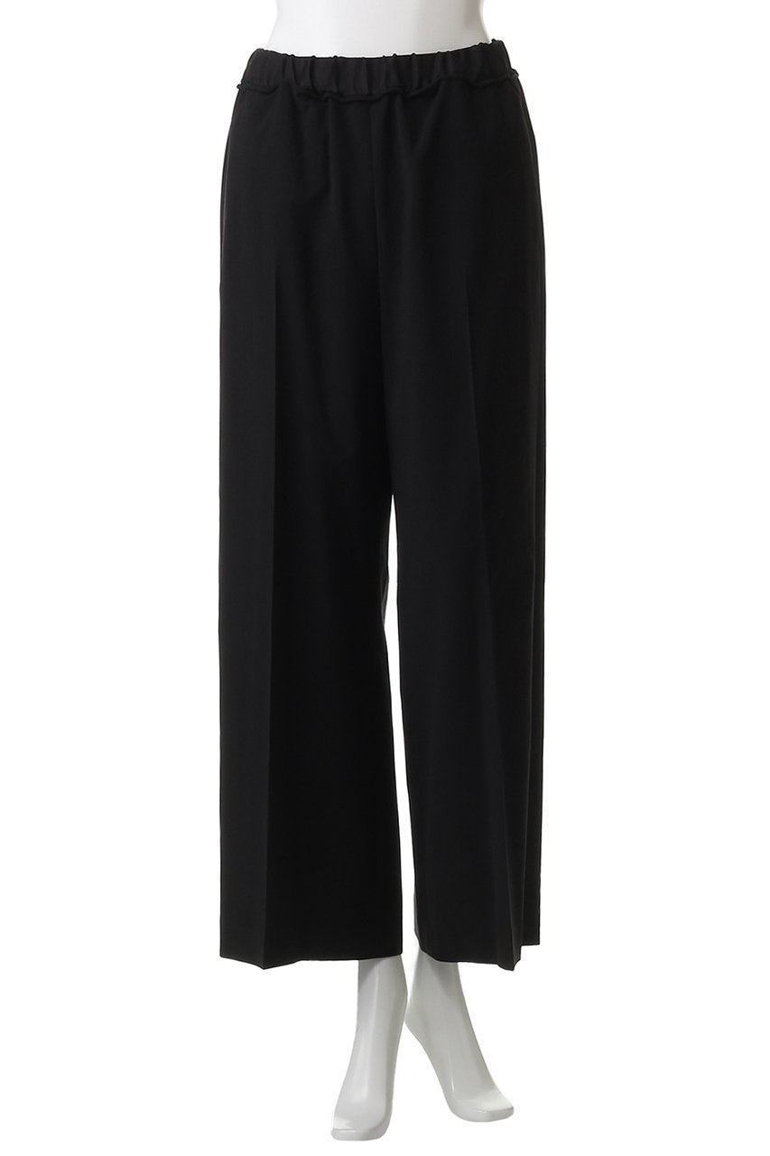 【ランバン オン ブルー/LANVIN en Bleu】の異素材ベルトゴムワイドパンツ 人気、トレンドファッション・服の通販 founy(ファニー) 　ファッション　Fashion　レディースファッション　Fashion for Women　パンツ　Pants & Trousers　ベルト&ウエストマーク　Belts & Waist Accessories　ストレート　Straight, Straight Cut　リラックス　Relax, Relaxed Fit　ワイド　Wide, Wide Fit　other-2|ID: prp329100004664848 ipo3291000000035694843