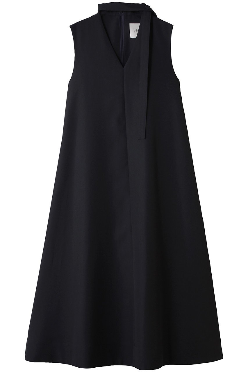 【デパリエ/DEPAREILLE】のDOSEKIN チョーカースリーブレスドレス インテリア・キッズ・メンズ・レディースファッション・服の通販 founy(ファニー) 　ファッション　Fashion　レディースファッション　Fashion for Women　ワンピース　Dresses　フォーマル・パーティードレス・結婚式用ドレス　Elegant & Casual Dresses　チュニック　Tunic Tops & Dresses　エレガント 上品　Elegant　チュニック　Tunic, Long Top　チョーカー　Tulle, Mesh Fabric　ドレス　Dress, One-Piece　パーティ　Party, Party Style　ロング　Long, Long-Length　新作・新入荷　New Arrivals / New In　ネイビー|ID: prp329100004664875 ipo3291000000033744503