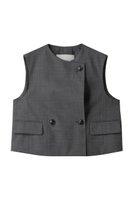 【デパリエ/DEPAREILLE】のトロピカルウールジレ 人気、トレンドファッション・服の通販 founy(ファニー) ファッション Fashion レディースファッション Fashion for Women アウター Coat / Outerwear Collection レディースジャケット・軽アウター Jackets インナー Innerwear コンパクト Compact, Small Size シンプル Simple, Minimal ジャケット Jacket, Outerwear ベスト Vest, Waistcoat 新作・新入荷 New Arrivals / New In |ID:prp329100004664877