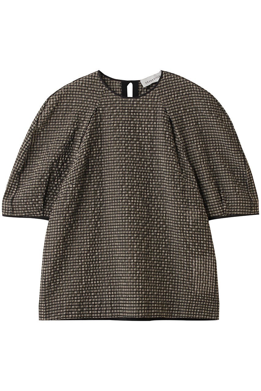【デパリエ/DEPAREILLE】のシアーサッカーチェックブラウス 人気、トレンドファッション・服の通販 founy(ファニー) 　ファッション　Fashion　レディースファッション　Fashion for Women　トップス・カットソー　Cut & Sew Tops　シャツ・ブラウス・オフィスカジュアル　Elegant Blouses & Button-Ups　ギンガム　Gingham, Gingham Fabric　スリーブ　Sleeve, Long Sleeve / Short Sleeve　チェック　Check, Plaid, Tartan　バランス　Balance, Style Balance　パーティ　Party, Party Style　ロング　Long, Long-Length　新作・新入荷　New Arrivals / New In　 other-1|ID: prp329100004664879 ipo3291000000033744525