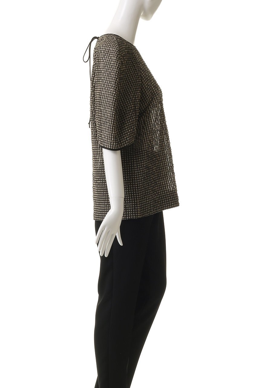 【デパリエ/DEPAREILLE】のシアーサッカーチェックブラウス 人気、トレンドファッション・服の通販 founy(ファニー) 　ファッション　Fashion　レディースファッション　Fashion for Women　トップス・カットソー　Cut & Sew Tops　シャツ・ブラウス・オフィスカジュアル　Elegant Blouses & Button-Ups　ギンガム　Gingham, Gingham Fabric　スリーブ　Sleeve, Long Sleeve / Short Sleeve　チェック　Check, Plaid, Tartan　バランス　Balance, Style Balance　パーティ　Party, Party Style　ロング　Long, Long-Length　新作・新入荷　New Arrivals / New In　other-3|ID: prp329100004664879 ipo3291000000033744528
