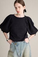 【ブリル/BRILL】のコットンパフプルオーバー 人気、トレンドファッション・服の通販 founy(ファニー) ファッション Fashion レディースファッション Fashion for Women トップス・カットソー Cut & Sew Tops シャツ・ブラウス・オフィスカジュアル Elegant Blouses & Button-Ups ロングTシャツ・Tシャツ Longline T-Shirts & Tees カジュアルプルオーバー・ニットトップス Pullovers & Knit Tops / Casual Pullovers カットソー・ベーシックTシャツ Cut-and-Sewn Tops / Stretch Tees & Basics イタリア Italy コンパクト Compact, Small Size ストレッチ Stretch, Stretchy Fabric スリーブ Sleeve, Long Sleeve / Short Sleeve ダメージ Distressed, Destroyed ロング Long, Long-Length 冬 Winter / This Winter 新作・新入荷 New Arrivals / New In 秋 Autumn |ID:prp329100004664882